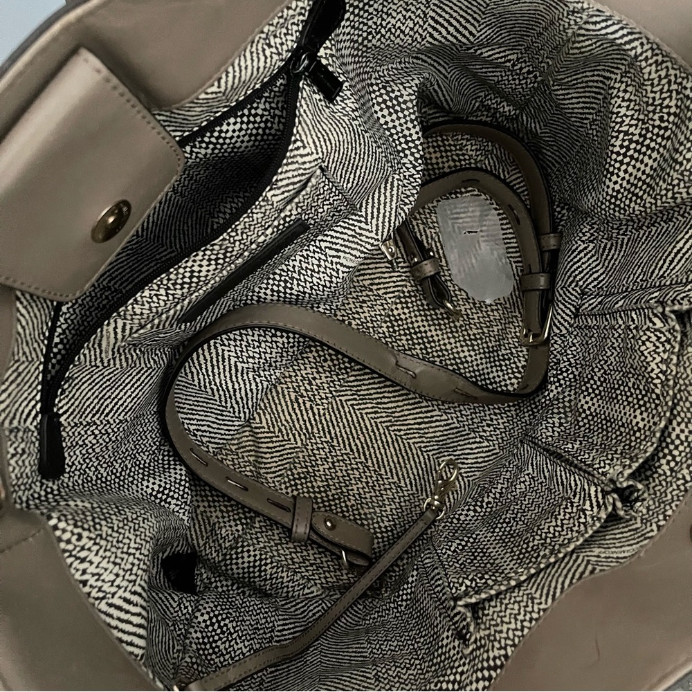 Rebecca Minkoff Taupe Leather Tote Bag - Picture 3 of 4
